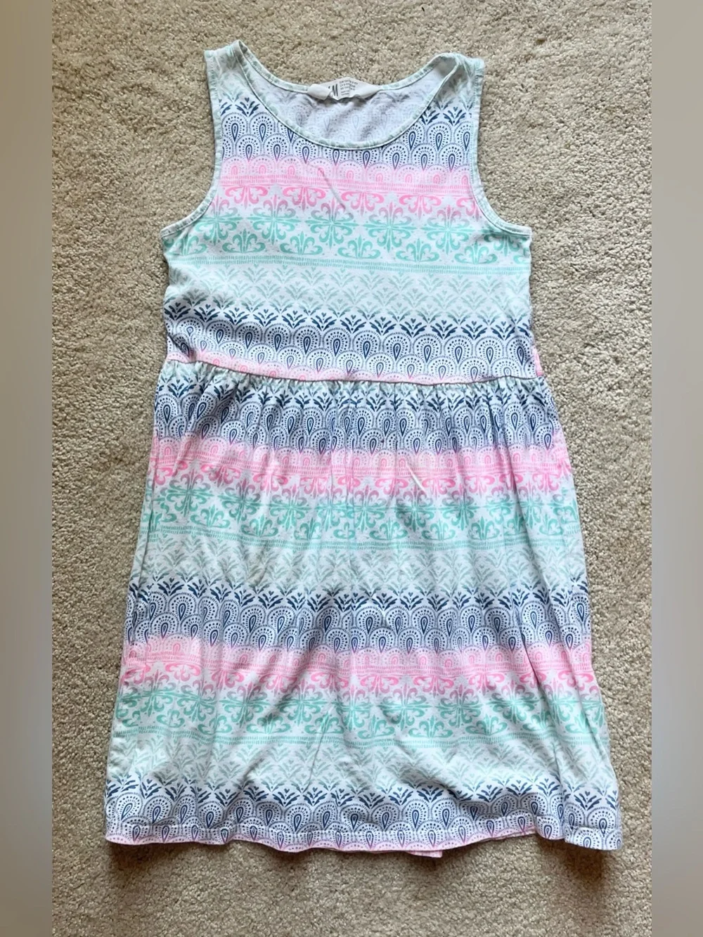 H&M Girls' Tropical Floral & Multicolor Sleeveless Dress Set